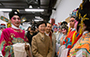 The Chief Secretary for Administration and Chairman of the Board of the West Kowloon Cultural District Authority, Mrs Carrie Lam met the artists of “Rising Stars of Cantonese Opera” at the backstage of Ko Shan Theatre New Wing (Taken on 21 February 2015)