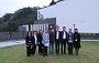 CHEUNG Yan-hong (Third from right), Chairman of LDFMC of KCDC; PUN Kwok-wah (Fourth from right), Chairman of KCDC; KWAN Ho-yeung (Fifth from right), DC member of KCDC and colleagues of Leisure Services Branch, LCSD visited Ko Shan Theatre New Wing  (Taken on 12 April 2016)