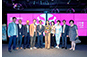 The Chairman of the Cantonese Opera Advisory Committee, Professor Andrew Chan (fifth left); the Chairperson of the Chinese Artists Association of Hong Kong, Dr Liza Wang (sixth left) and the Chairman of the Cantonese Opera Development Fund Advisory Committee, Professor Lui Yu-hon (second right) with