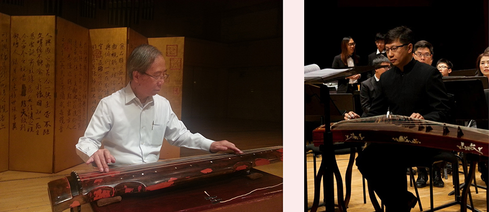 Playing the guqin