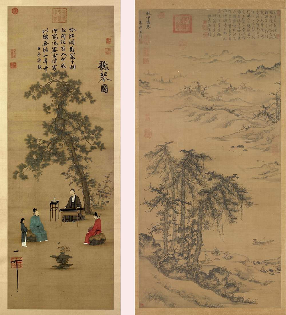 Listening to the Qin by Emperor Huizong (1082-1135) of the Northern Song Dynasty