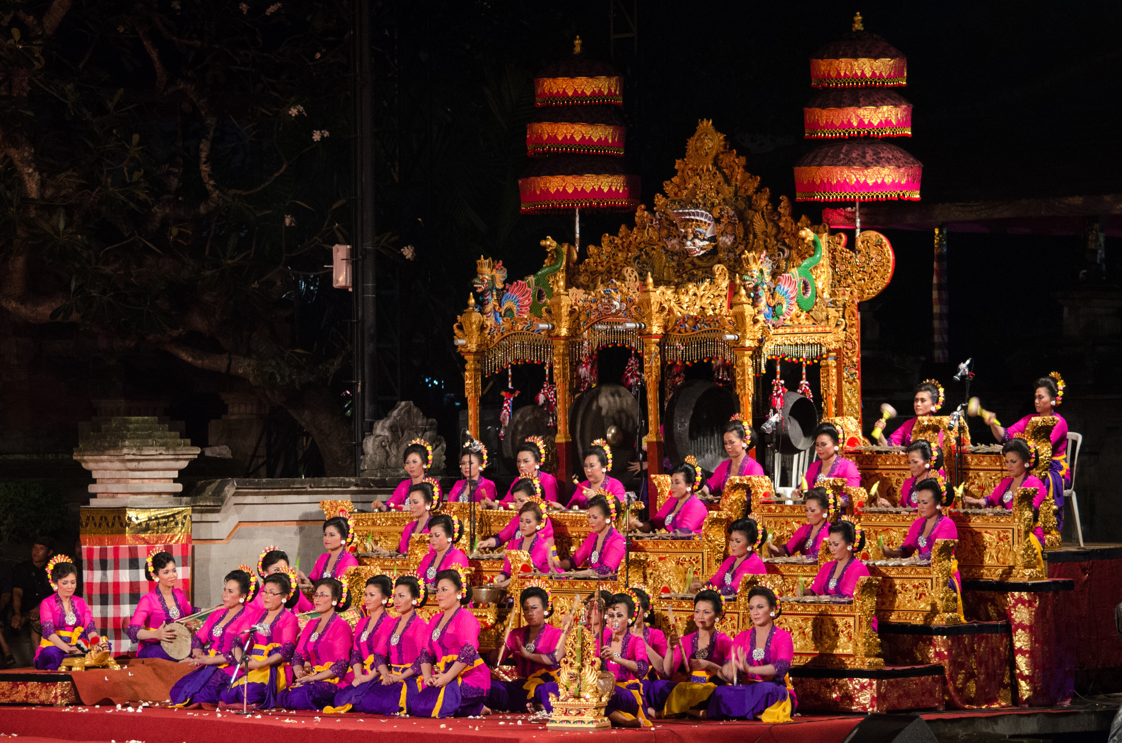 Balinese religious procession