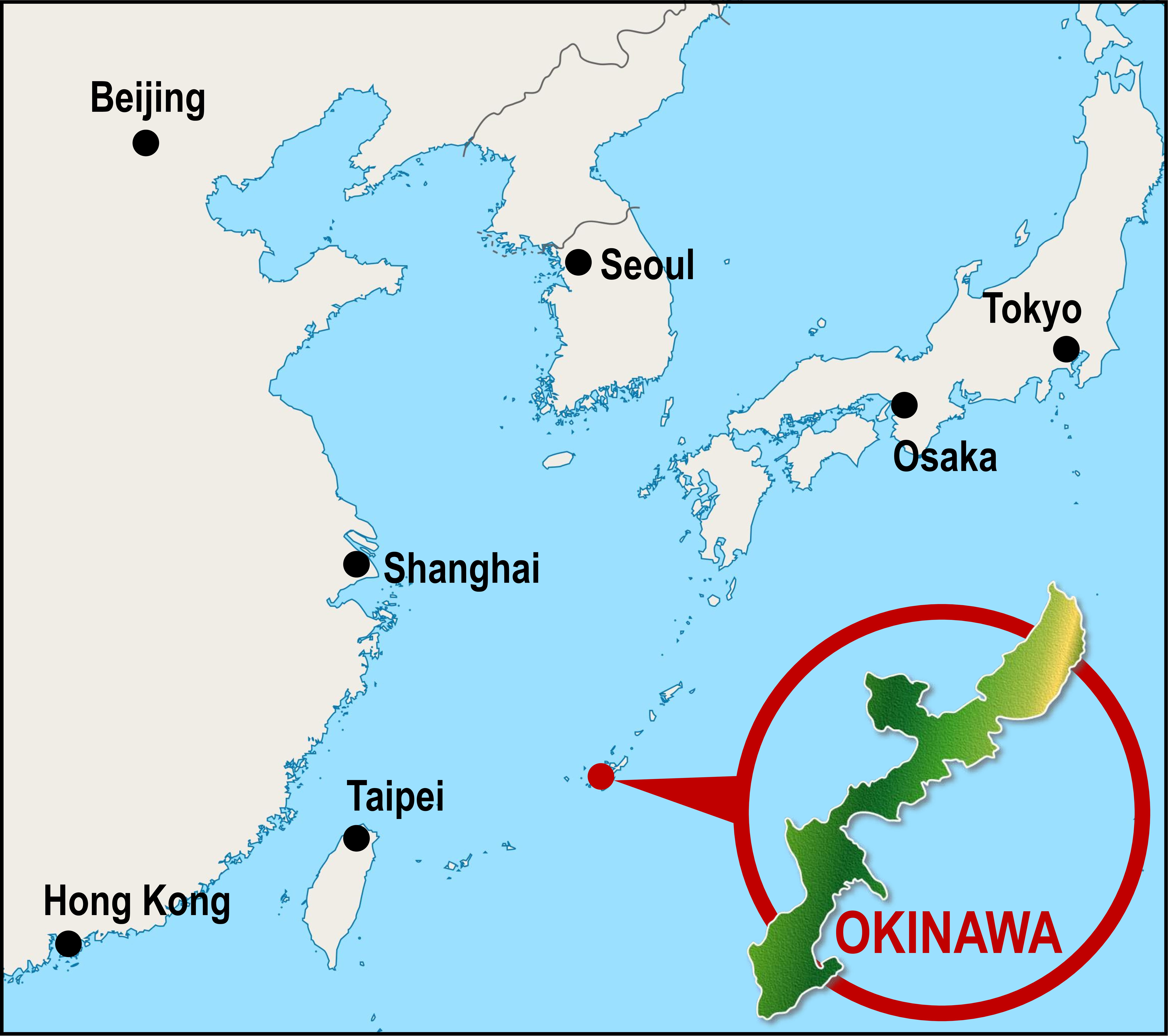 Map of Okinawa