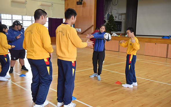  欖球運動示範 (匡智屯門晨輝學校)